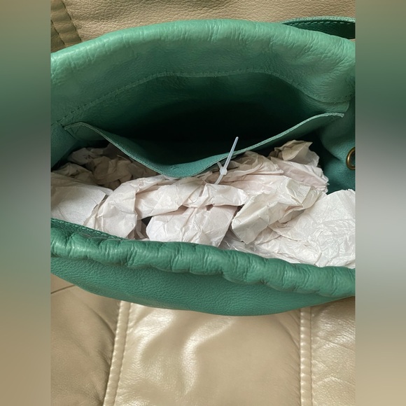 NWT Madewell Jade Green The Piazza Bucket Bag - Picture 7 of 9